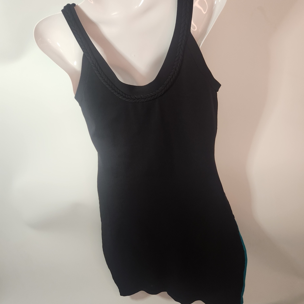 Guess by Marciano Black and Teal Mini Dress Size M - Picture 3 of 5